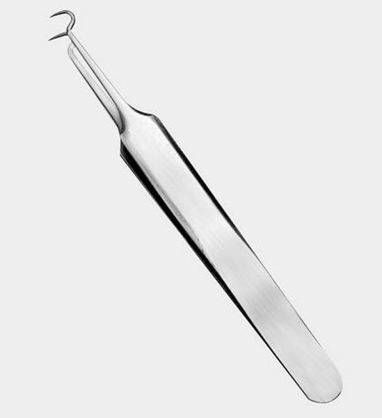 

blackhead acne blemish pimple extractor remover needle bend curved