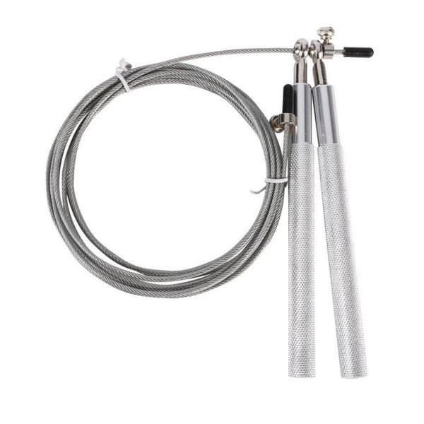

*sport speed jump rope ball bearing metal handle skipping stainless steel cable fitness equipment 2018