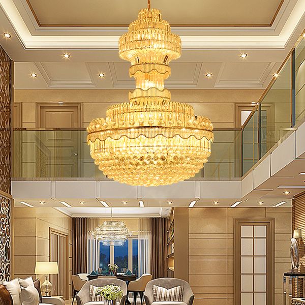 

modern crystal chandelier american large gold chandeliers lighting fixture european long shining crystal lights home indoor lighting