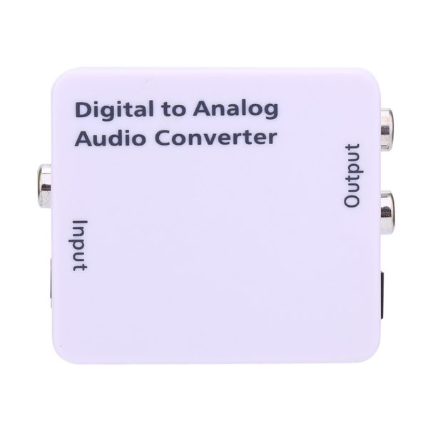 Freeshipping Cabo RCA Digital Optical to Analógico Conversor De Áudio Coaxial Toslink Adaptador De Sinal De Áudio Conversor Adaptador