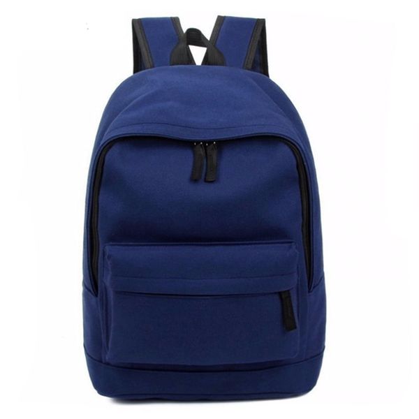 

fashion canvas women's backpacks student men school bags for girl boy casual travel simple color men bags