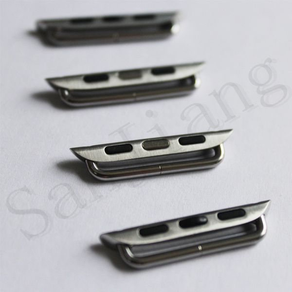 

for Apple Watch Series 4 Stainless Steel Adapter Iwatch 40mm 44mm Metal Band Connector DIY Watchband Strap Connector 2pcs/Pair Popular
