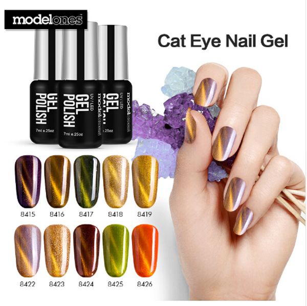 

7ml chameleon magnet uv nail gel polish shiny cat eyes uv nail gel lacquer soak off magnetic effect uv gel varnishes, Red;pink