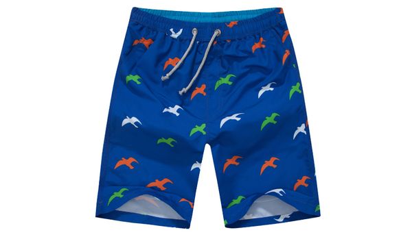 

Fashion Mens Shorts Summer Blue Beach Homme Bermuda Short Pants Quick Dry Silver Boardshorts Size L-4XL