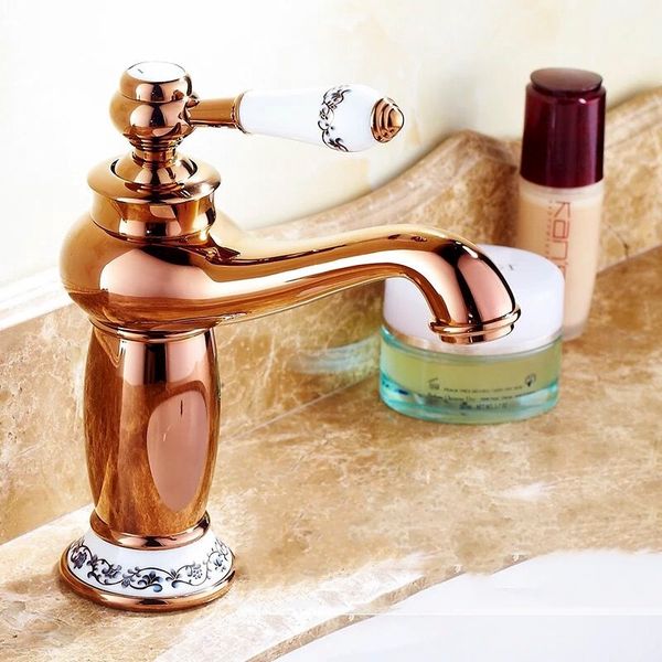 

basin faucets black brass bathroom sink faucet ceramics single handle hole deck mount washbasin and cold mixer tap