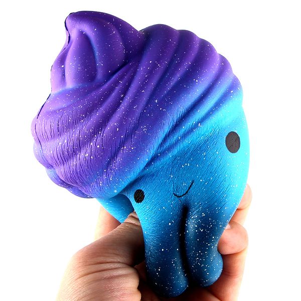 

squishies игрушки pu kawaii jumpo squishy galaxy сахарная вата медленно squishy рост с пакетом squeeze игрушка kid подарок душистый свободны, Silver