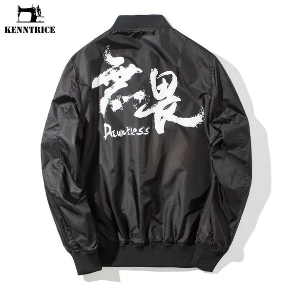 

kenntrice bomber jacket men printing китайская мужская куртка для пилотов мужского пола streetwear windproof males clothing, Black;brown