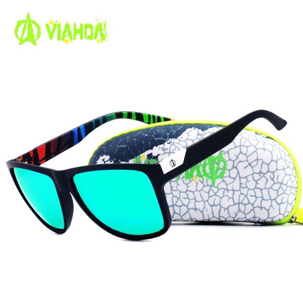 

viahda new brand design men classic sunglasses driving fishing luxury sun glasses for men gafas, White;black