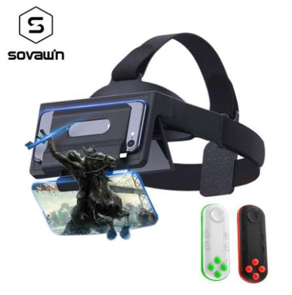 Sovawin AR Headset Caixa Óculos 3D Holograma Holográfico Dispositivo Holográfico Projetor AR Aumentado Realidade Óculos Para Smartphone