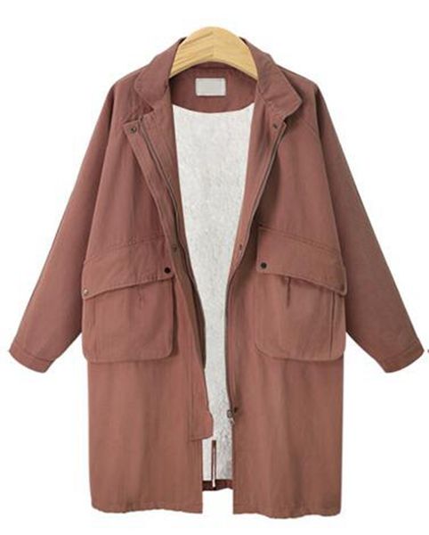 

ms. han edition of the new age season fashion boutique personality in long lambs wool cotton-padded clothes windbreaker jacket  - 4, Black