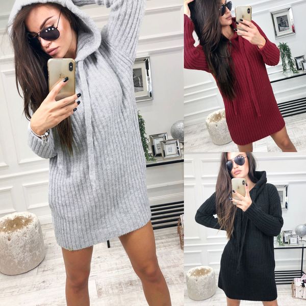

2018 fashion solid color skinny women hoodies casual long sleeve sweatshirt hoodies women long, Black