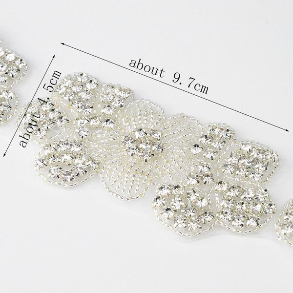 

new design support wholesale factory price rhinestone applique trim for wedding party baby home garden decoration -fix rhinestone