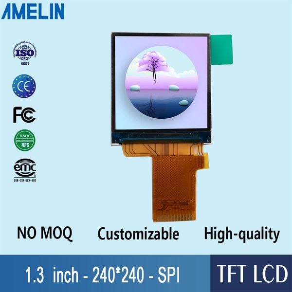 1,3-Zoll-240 * 240-Auflösung IC: ST7789V SPI-Schnittstelle TFT-LCD-Display-Modul-Panel mit IPS Viewing Direction-Bildschirm