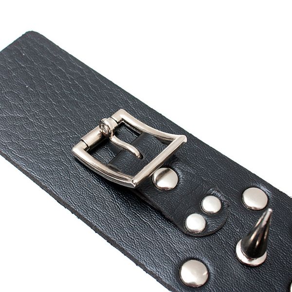 

bondage 510*50mm leather neck needle slave thorns collar fetish love for rivet bondage gear strap black productjouets sexuelstoys b hqxu