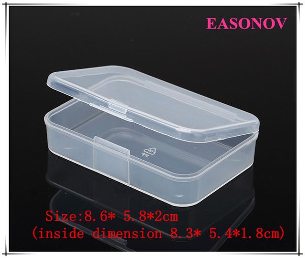 

new transparent plastic box storage box rectangular small 5pcs / lot