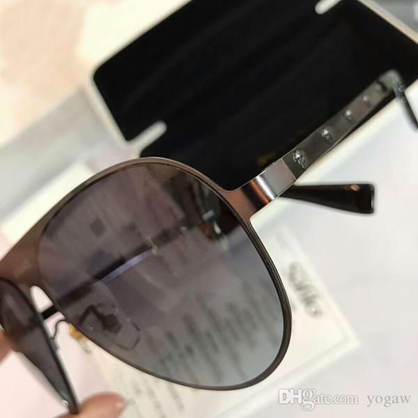 

gunmetal de soleil fashion sunglasses pilot sonnenbrille ve2189 with brushed des mens da glasses occhiali sun box new lunettes sole fblls, White;black