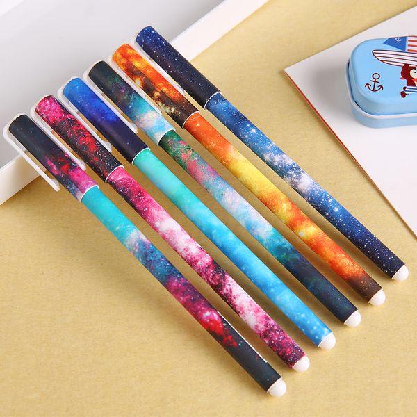 

3 pcs starry sky gel pen school cute black lnk gel pens girls boys writing stationery student gift signing pen office supplies