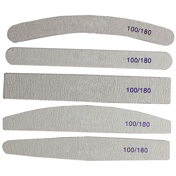 

3pcs professional nail styling tools sponge diamond rubbing polished surface sand nail file polished bar strip rubbing f024, Silver