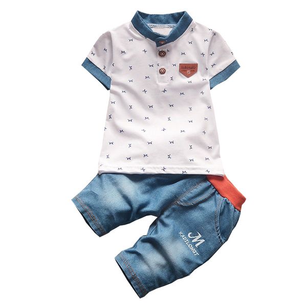 

cola baby boys summer clothing sets infant clothes toddler children 2pcs fashion style clothes sets boys summer sets, White