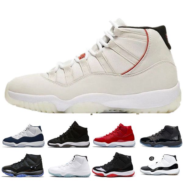 

11 XI 11s Platinum Tint Mens Basketball Shoes designer Cap and Gown Prom Night Gym Red Bred Barons Concord 45 Cool Grey mens sports sneakers