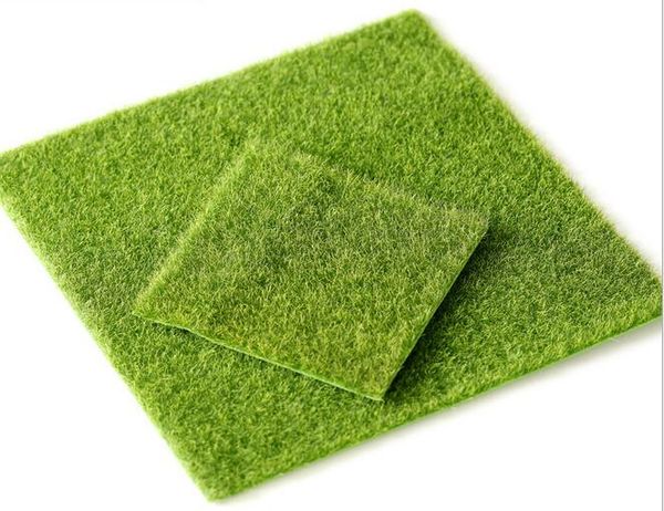 

artificial green grass diy fake moss miniature garden ornament craft 15x15cm