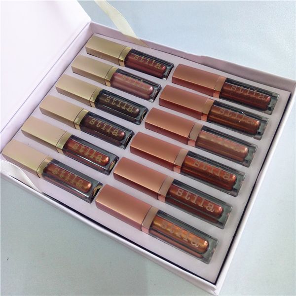 

New Arrival Stila Starry-Eyed Liquid Eyeshadow Eye For Elegance Set Vault Travel Makeup Glow Set Eye Cosmetics 12 Colors 1 drop shipping