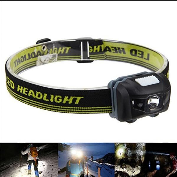 

600lm portable mini led infrared ray flashlight headlights waterproof 4 modes r3+2 led headlamp for camping