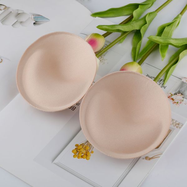 

flymokoii 1 pair /lot women thick foam dress insert breast enhancer push up bikini pad sport bra pads for swimsuit, Black;white