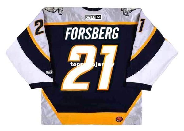 

wholesale mens peter forsberg nashville predators 2006 ccm retro hockey jersey, Black;red