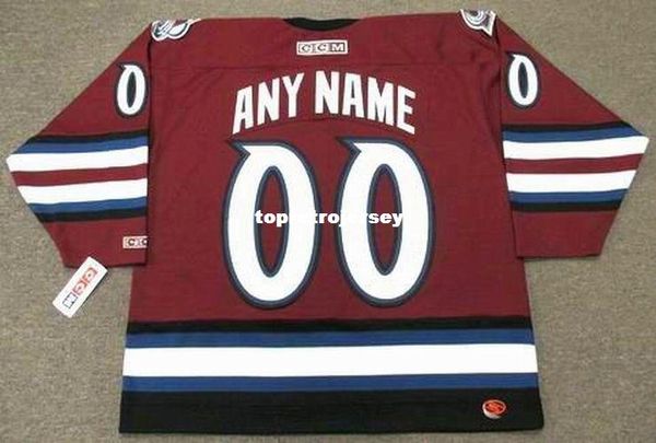 

wholesale mens colorado avalanche 2002 ccm alternate "wholesaleized" retro hockey jersey, Black;red