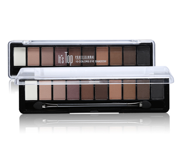

водонепроницаемый professional яркий макияж цвета 10 цветов eyeshadow palette блеск глаз palette maquiagem матовый silky пигменты тени для в
