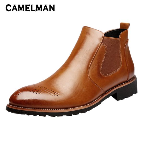 Compre 2018 Moda Para Hombre Botas Altas Botas Chelsea Botas De Cuero Para Caballero Zapatos Estilo Casual De Calle Zapatos Cómodos Con Punta De Tacón Compre 2018 Moda Para Hombre Botas Altas Botas Chelsea Botas De Cuero Para Caballero Zapatos Estilo Casual De Calle Zapatos Cómodos Con Punta De Tacón