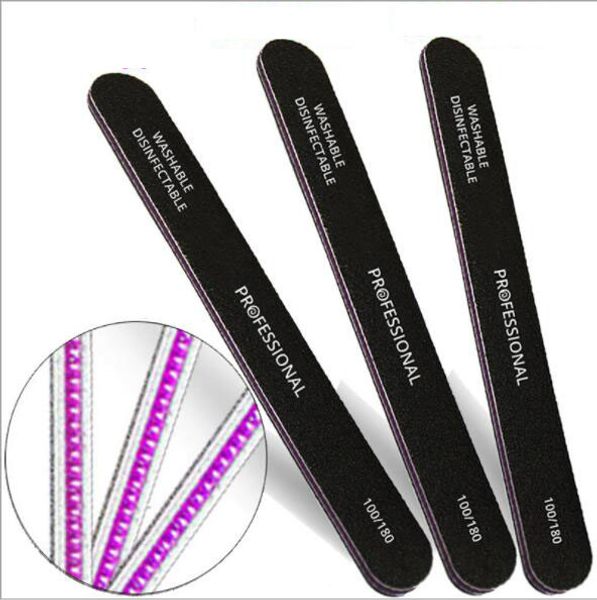 

25 pcs/lot salon nail file black emery board nail art tool manicure tool