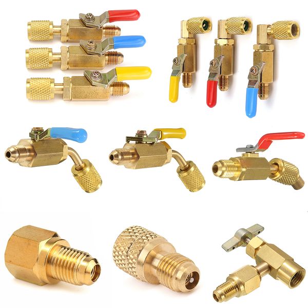 

авомобил ac r12 к r134a клапан иинга адапеѬ 1/4 "мђжина к 1/2" женкий acme клапан дѬо