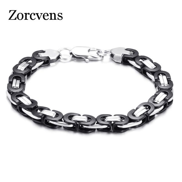 

zorcvens motorcycle chain bracelet for women black gold color 316l stainless steel bike chain bracelet