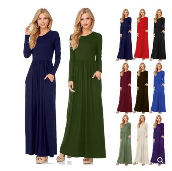 

women's maxi dress long-sleeved evening gown lady dresses, Black;gray