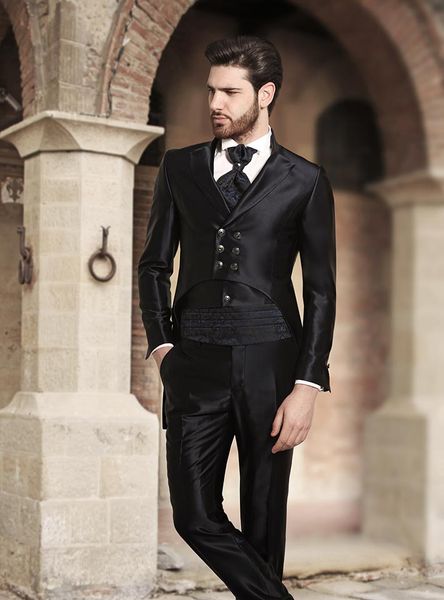 

black three suits mens suits wedding tuxedos prince formal suits jackets pants vests plus size groomsman bridal tailcoats, Black;gray