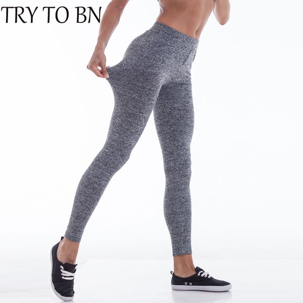 

try to bn bodybuilding low waist leggings women hip push up pants legging jegging gothic leggins jeggings legins, Black