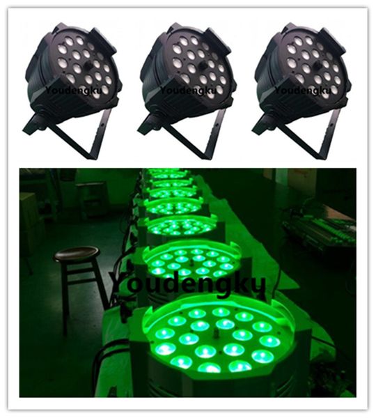 6 peças de Alta Qualidade 18 * 10w Indoor DJ par luzes 4in1 Lavar a cor mudando LED Uplight Pos Stage LED Zoom