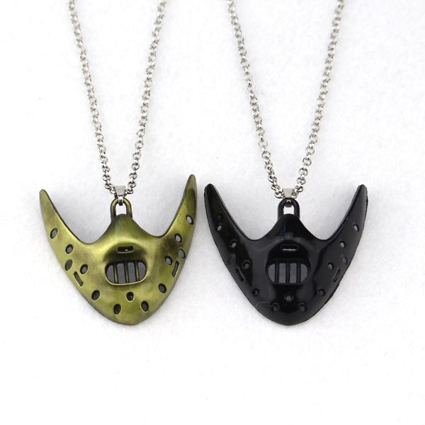 

the silence of the lambs mask hannibal lecter horror pendant necklace, Silver