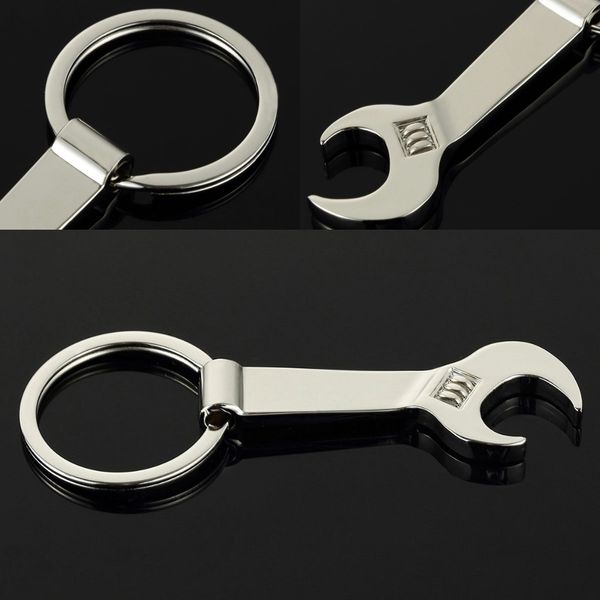 

beer bottle opener eco-friendly silver metal wrench spanner beer bottle opener key chain keyring gift p20
