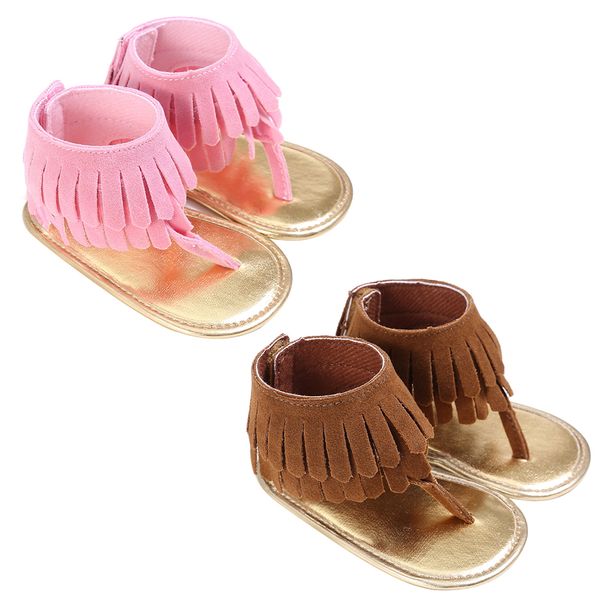 

summer newborn baby girl summer tassel crib shoes girls anti-slip prewalker 0-18 months 2 colors available baby prewalker shoes