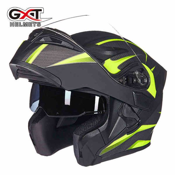 

gxt new modular motorcycle helmet flip up capacete da motocicleta cascos moto casque helm dual visors men racing helmets