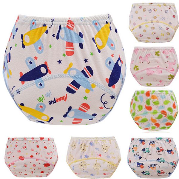 

3pcs lot baby training pants child cloth study pants reusable nappy cover washable diapers bird style qd03