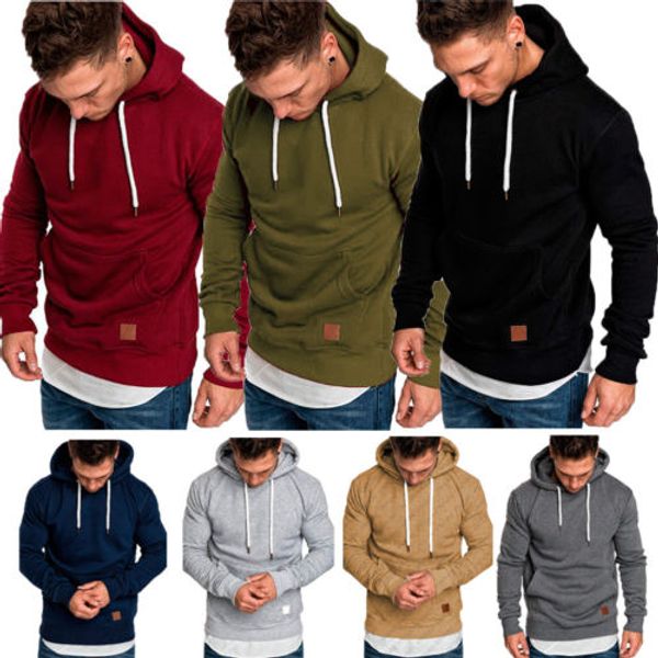 

hoodies men fashion hoodies brand new men sweatshirt male hoody tracksuit sportswear pullover solid autumn winter hoodie mens, Black