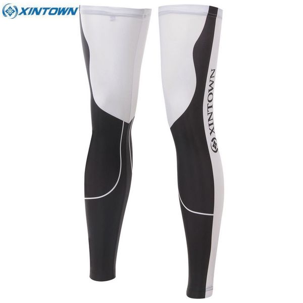 

wholesale- xintown ciclismo cycling bike bicycle leg warmer guard knee warm sun uv protection black-white