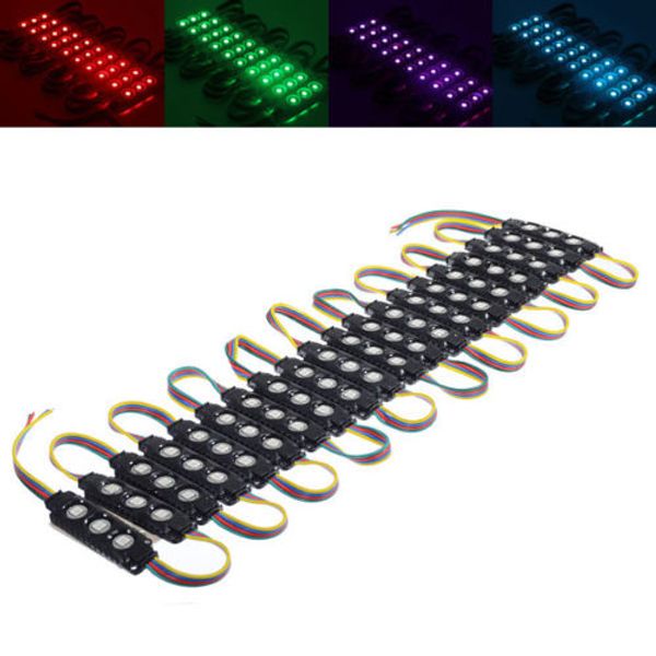 RGB Schwarz PCB 12V Wasserdichtes SMD5050-Injektions-LED-Modul beleuchtet weißes Werbewort-Fensterlicht