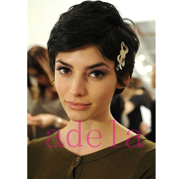 Natural Hair Style Cuts Short 100 Human Hair Short Black Wigs