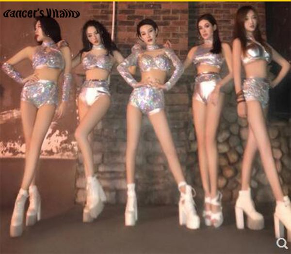 

sexy sequin bodysuit costume ds nightclub dance group dance outfit party wear singer stage performance clothing dj stage costume, Black;red