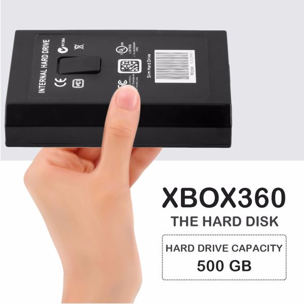 Freeshipping 1pc leichte tragbare 500GB 500G HDD interne Festplatte Festplatte HDD für Microsoft für Xbox 360 Slim große Kapazität